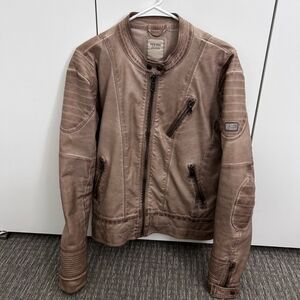 YES-ZEE by Ezzenza Italian Moto Jacket PU Leather